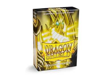 Dragon Shield Matte Sleeves | Japanese Size | 60ct Yellow