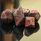 Large Polyhedral Dice Set | "Chunky Castle" Iron Keep | Set of 7 (D1011)