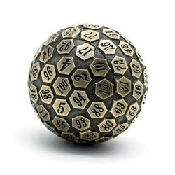 Metal Dice | d100 "Ancient" Bronze Plated