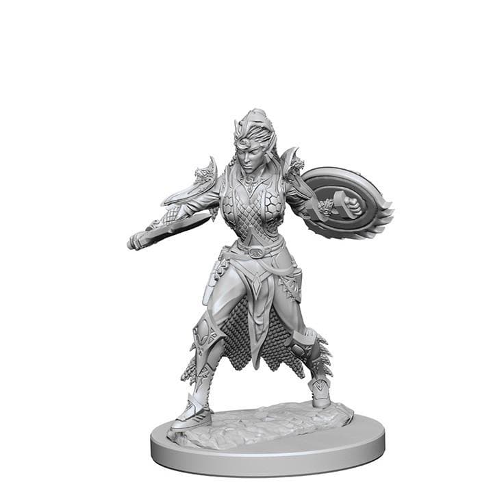 Pathfinder Battles: Deep Cuts Miniatures | Elf Female Fighter