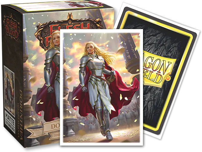 Dragon Shield | Standard Size Sleeves | 100ct | Dorinthea Ironsong (Flesh and Blood Matte)