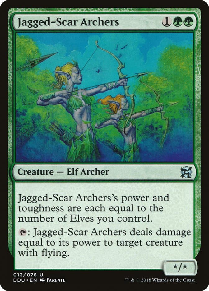 Jagged-Scar Archers [Duel Decks: Elves vs. Inventors]