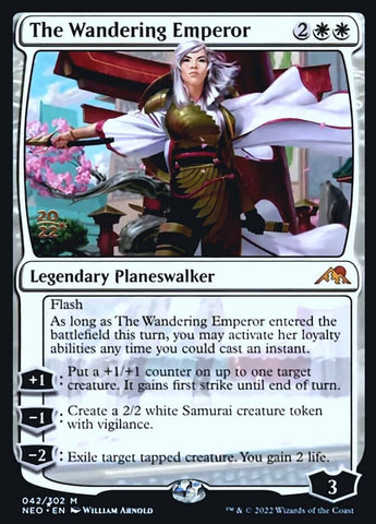 The Wandering Emperor [Kamigawa: Neon Dynasty Prerelease Promos]