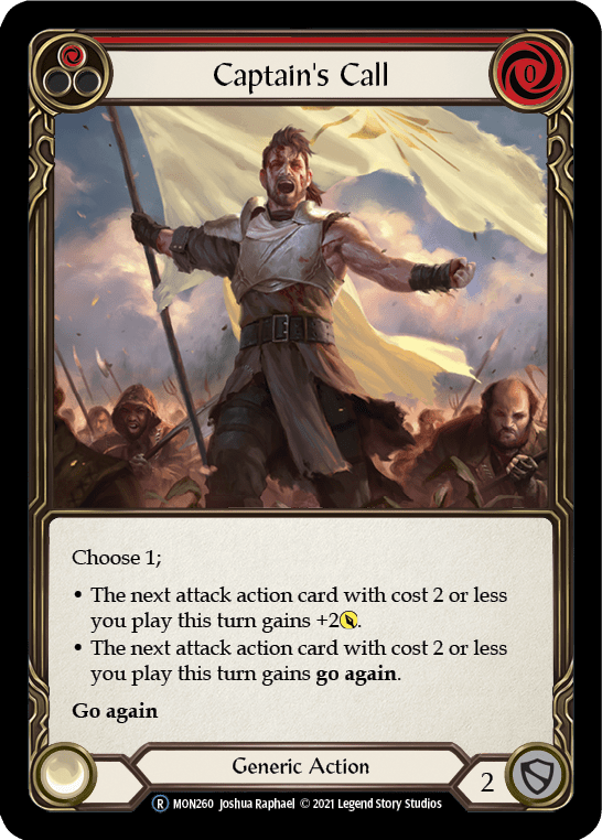 Captain's Call (Red) [U-MON260-RF] (Monarch Unlimited)  Unlimited Rainbow Foil