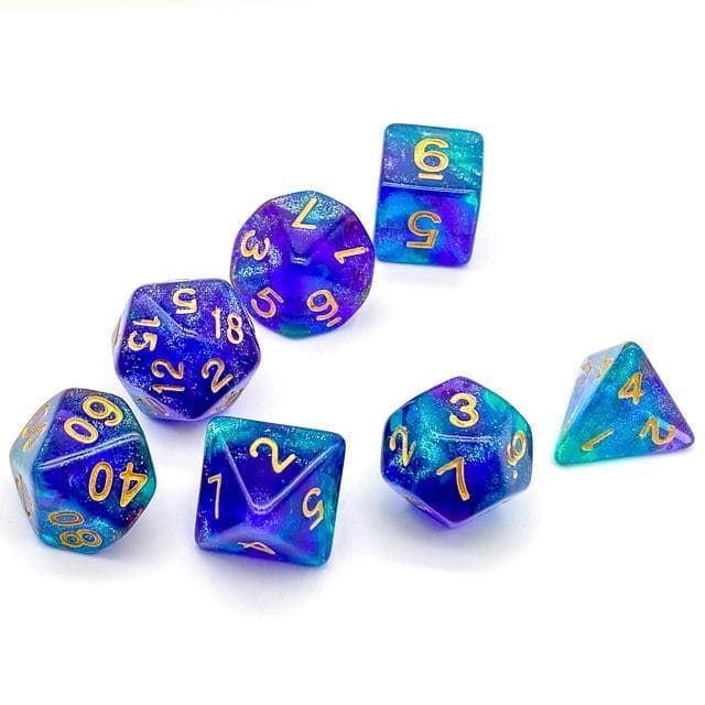 RPG Dice | "Tropical Wonder" | Set of 7