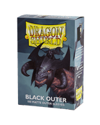 Dragon Shield | Outer Sleeves | 100ct | Black (Matte)