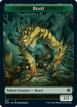 Beast // Beast Double-Sided Token [Starter Commander Decks]