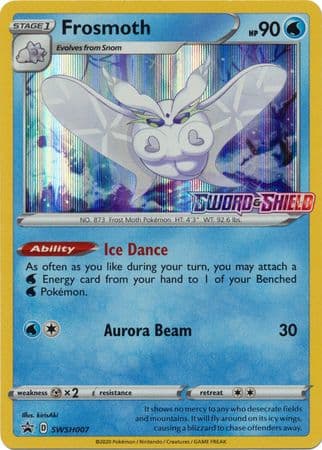 Frosmoth SWSH007 (Prerelease) SWSH007/307 - SWSH Sword & Shield Promo Cards Holofoil