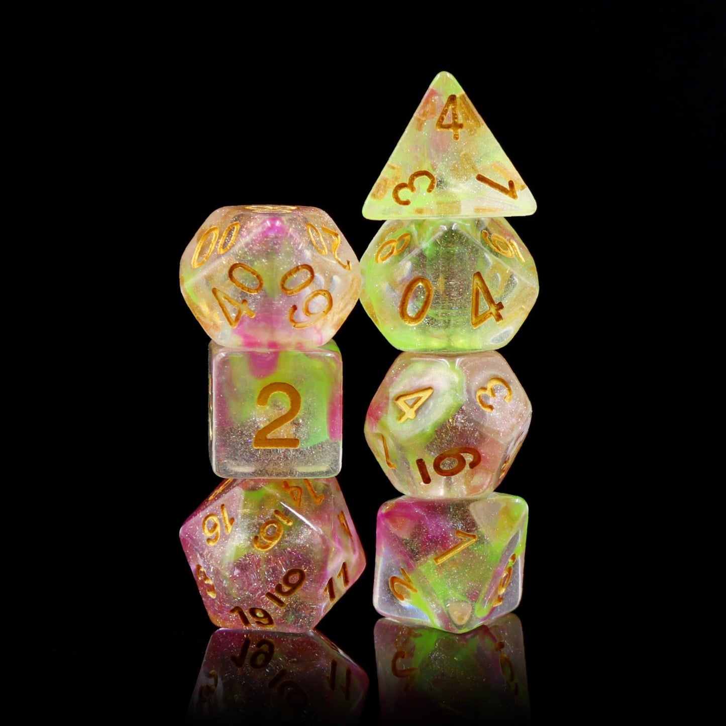 RPG Dice | "Dragon's Blood" | Set of 7