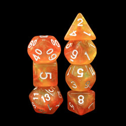 RPG Dice | "Walking on the Sun" (White Ink) | Set of 7