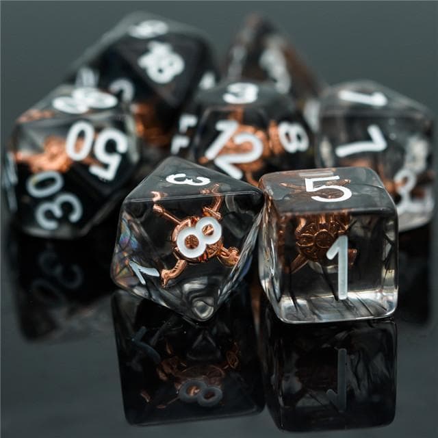RPG Dice | "Fighter's Shield" | Set of 7