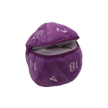 Dungeons & Dragons | d20 Plush Dice Bag | Purple