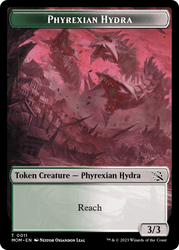 Elemental (9) // Phyrexian Hydra (11) Double-Sided Token [March of the Machine Tokens]