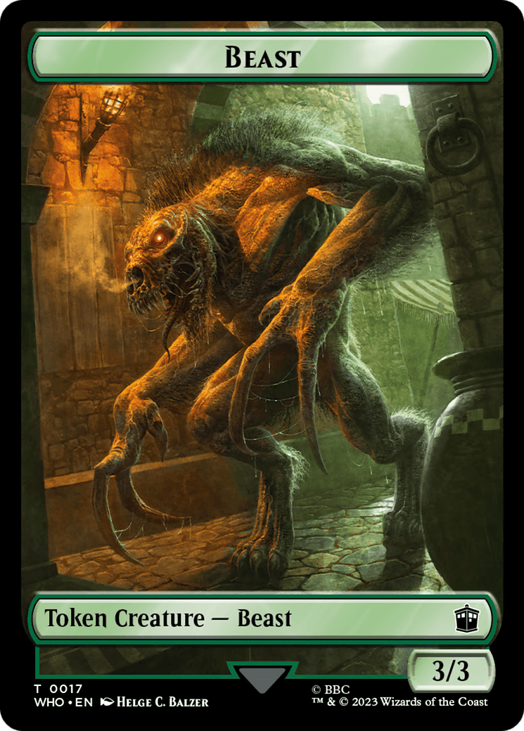 Dalek // Beast Double-Sided Token [Doctor Who Tokens]