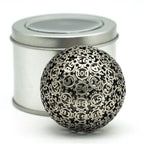 Metal Dice | d100 "Hollow Gear" Silver