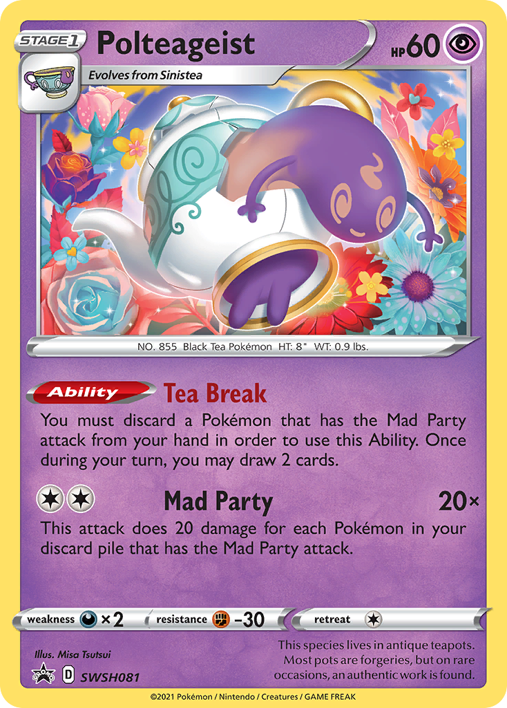 Polteageist SWSH081/307 - SWSH Sword & Shield Promo Cards Holofoil