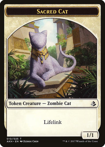Sacred Cat Token [Amonkhet Tokens]