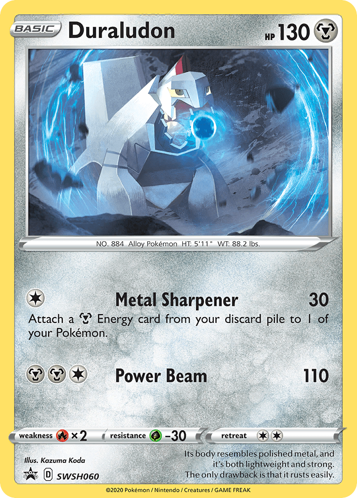 Duraludon SWSH060 SWSH060/307 - SWSH Sword & Shield Promo Cards Holofoil