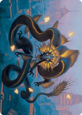 Ao, the Dawn Sky 1 Art Card [Kamigawa: Neon Dynasty Art Series]