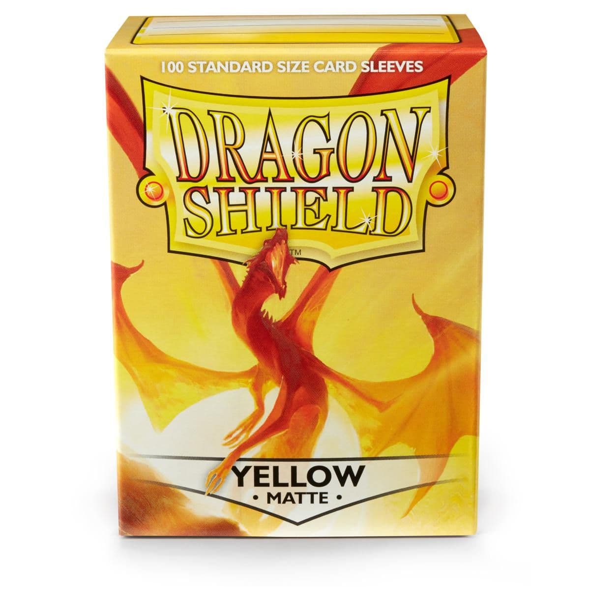 Dragon Shield | Standard Size Sleeves | 100ct | Yellow (Matte)