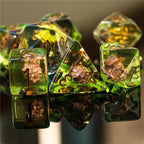 RPG Dice | "Druid's Wolf" | Set of 7