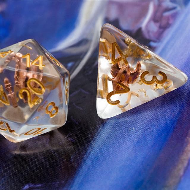 RPG Dice | "Paladin's Helm" | Set of 7