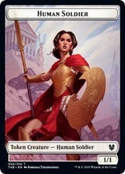 Human Soldier // Pegasus Double-Sided Token [Theros Beyond Death Tokens]