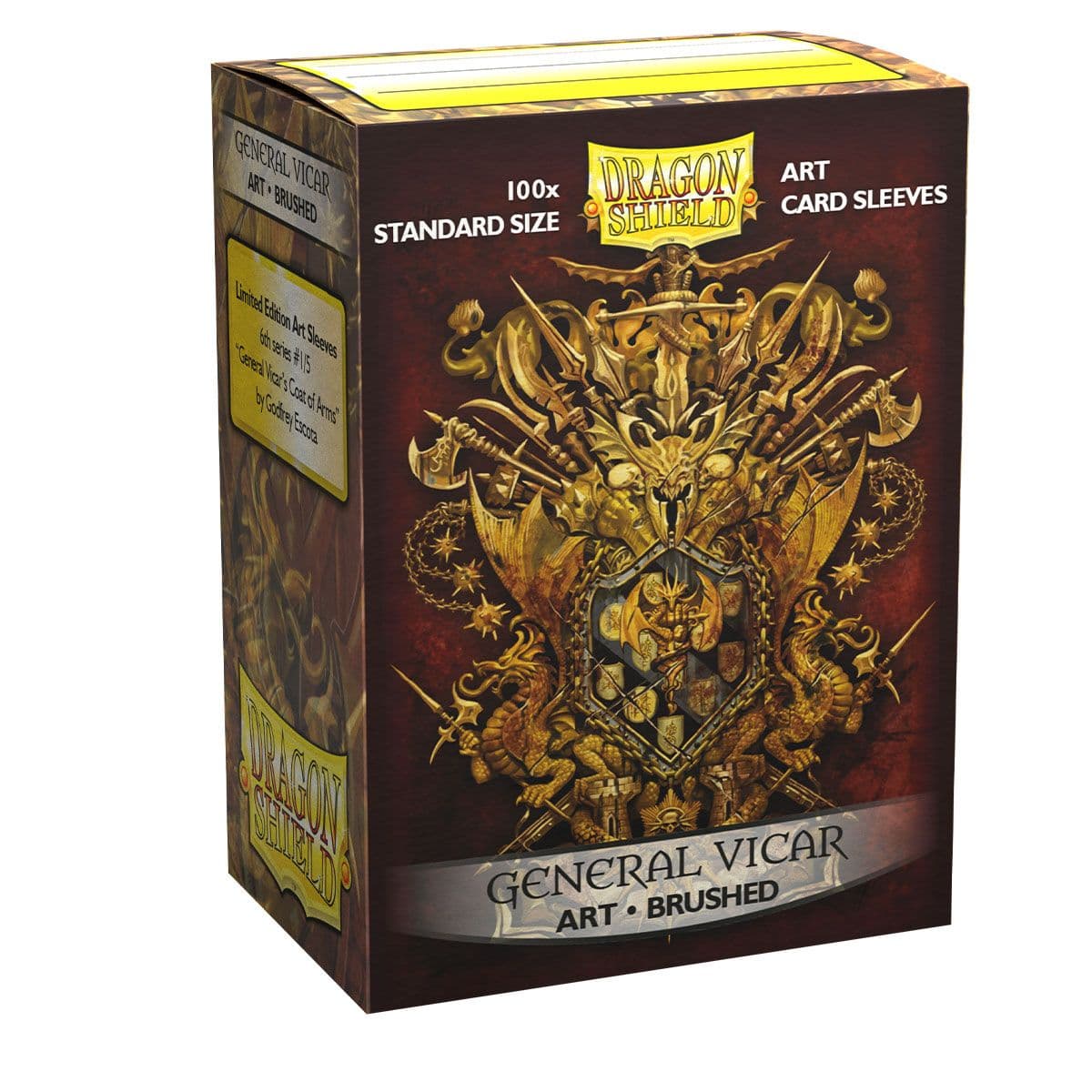 Dragon Shield | Standard Size Sleeves | 100ct | General Vicar (Art Brushed)