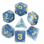 Polyhedral Dice Set | Acrylic | "Ocean Jade" Blue | Set of 7 (D0001)