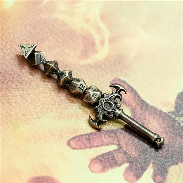 Pendant | "Holy Avenger" Dice Sword | Bronze