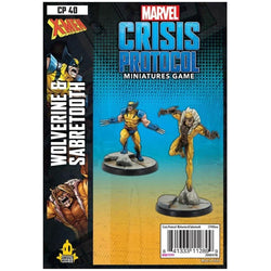 Marvel Crisis Protocol Miniatures Game Wolverine and Sabertooth