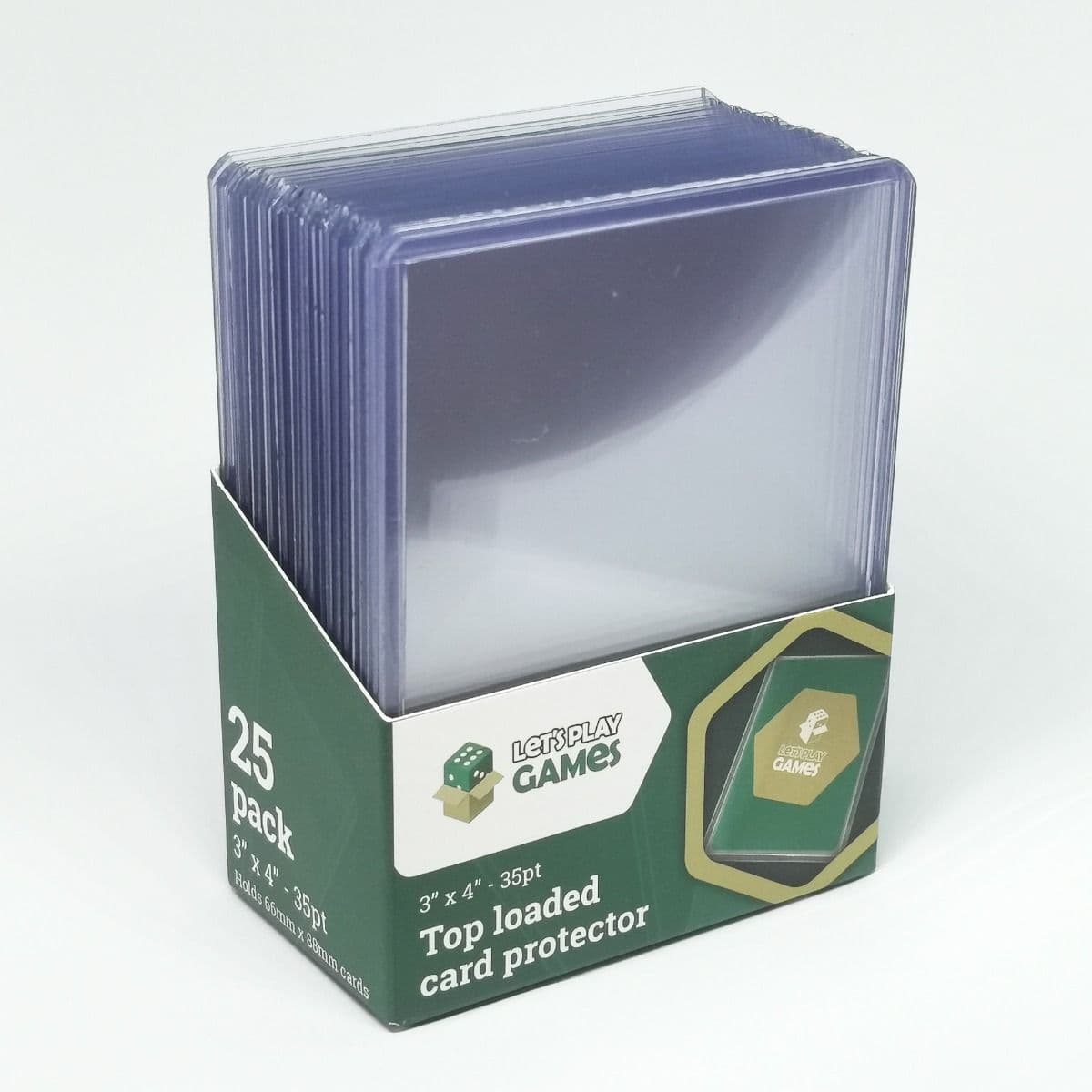 LPG | Top Loaded Card Protector | 3"x4" 35pt (Pack of 25)