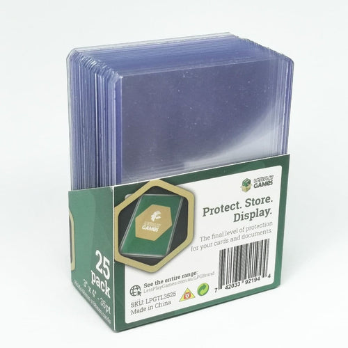 LPG | Top Loaded Card Protector | 3"x4" 35pt (Pack of 25)