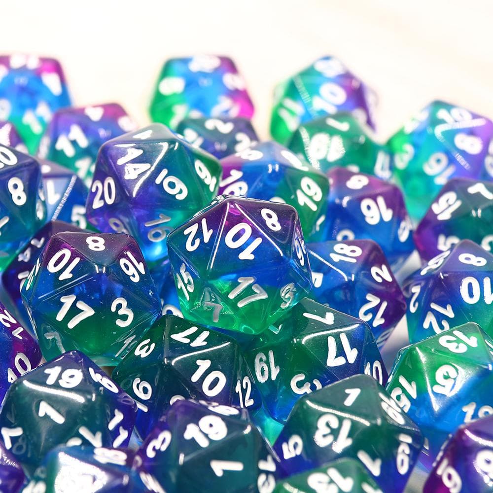 Single Dice | "Aurora Borealis" | d20