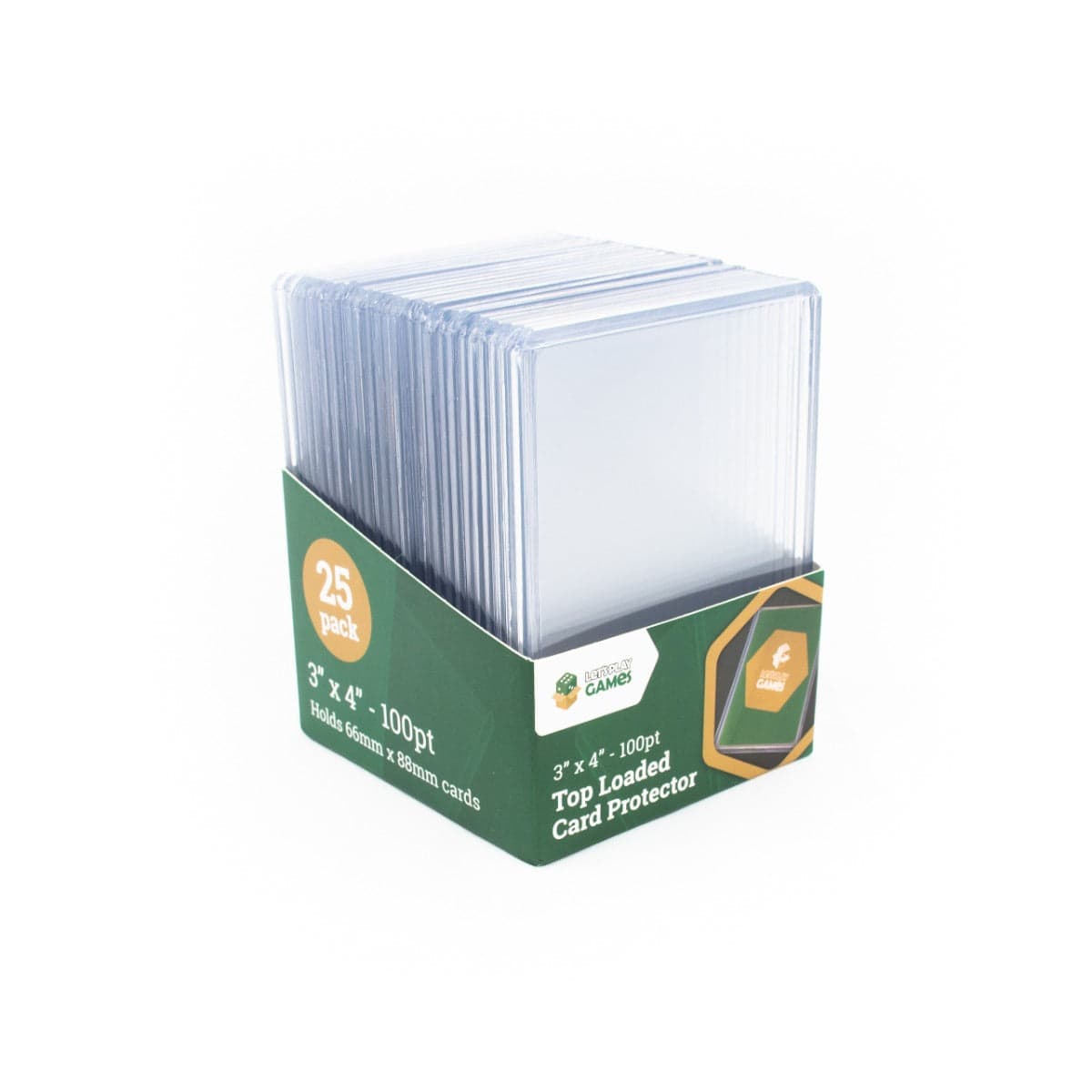 LPG | Top Loaded Card Protector | 3"x4" 100pt (Pack of 25)