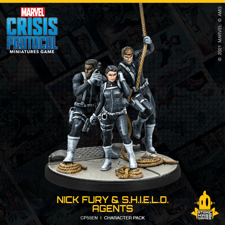 Marvel Crisis Protocol Miniatures Game | Nick Fury & S.H.I.E.L.D. Agents