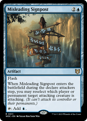 Misleading Signpost [Wilds of Eldraine Commander]