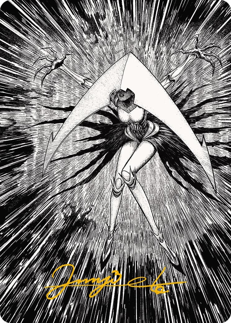 Elesh Norn, Mother of Machines 2 Art Card (Gold-Stamped Signature) [Phyrexia: All Will Be One Art Series]