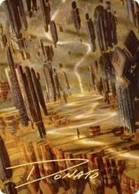 Brightclimb Pathway Art Card (Gold-Stamped Signature) [Art Series: Zendikar Rising]