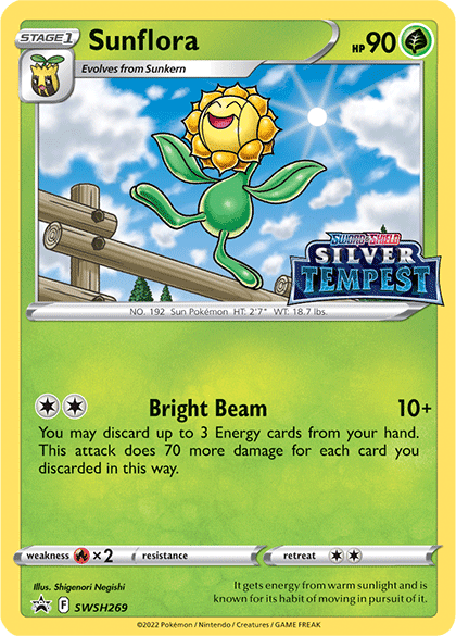 Sunflora (Prerelease) SWSH269  - Holofoil SWSH Sword & Shield Promo Cards - Promo
