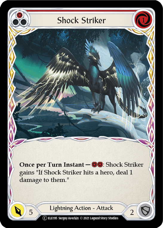 Shock Striker (Red) [U-ELE195] Unlimited Normal