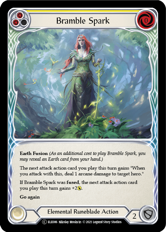 Bramble Spark (Yellow) [U-ELE086] Unlimited Rainbow Foil