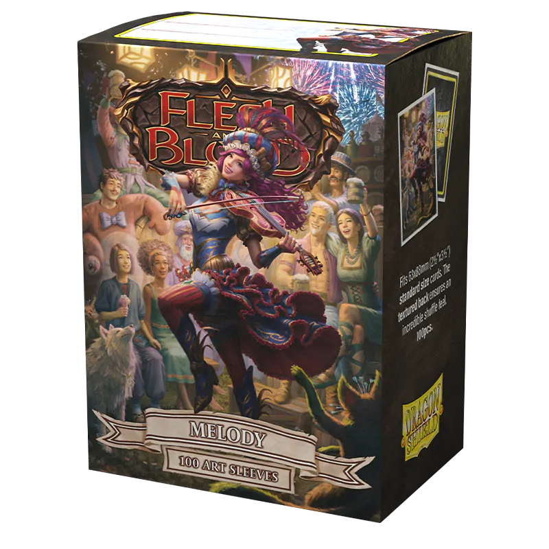 Dragon Shield | Standard Size Sleeves | 100ct | Melody, Sing-along (Flesh and Blood Matte)