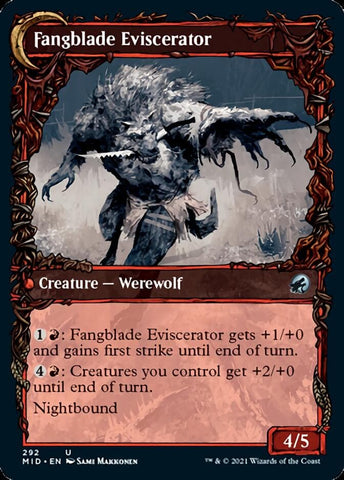 Fangblade Brigand // Fangblade Eviscerator (Showcase Equinox) [Innistrad: Midnight Hunt]