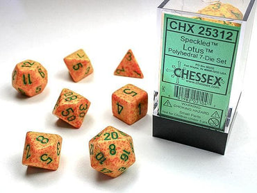 CHX 25312 Polyhedral Speckled Lotus/green 7-Die Set