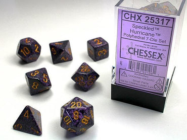 CHX 25317 Polyhedral Speckled Hurricane 7-Die Set