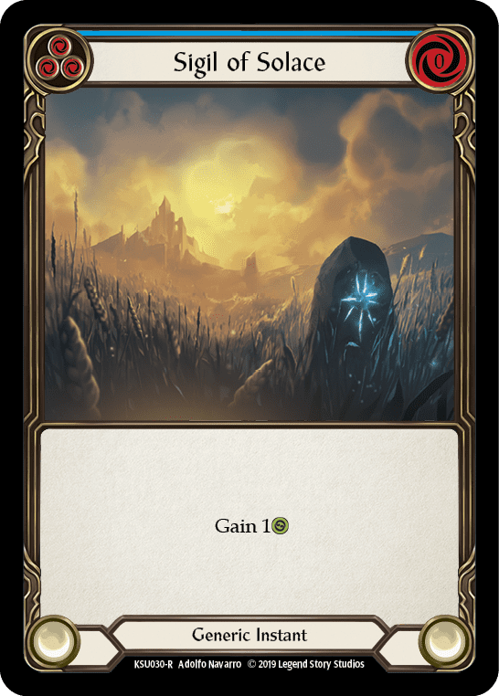 Sigil of Solace (Blue) [KSU030-R] 1st Edition Normal