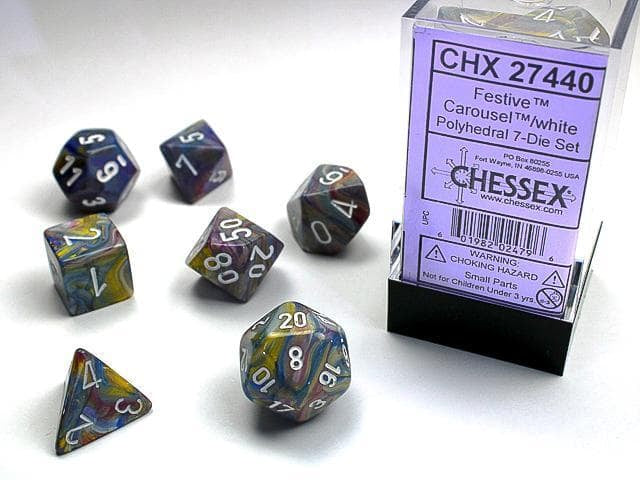 CHX 27440 Polyhedral Festive Carousel/white 7-Die Set