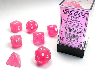 CHX 27464 Polyhedral Frosted Pink/white 7-Die Set