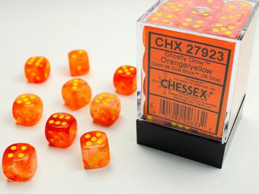 CHX 27923 Ghostly Glow 12mm d6 Orange/yellow Block